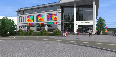 Общественно-торговый центр, ул. Батурина